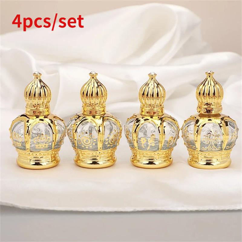 Luxury Skincare Bottles - Lot de 4 flacons roll-on de